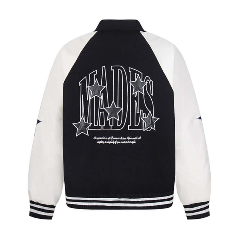 Premium Urban Paneled Spliced Turn Jacket