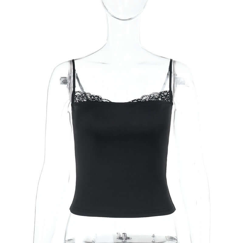 Signature Fit Slim Lace Patchwork Camisole Top