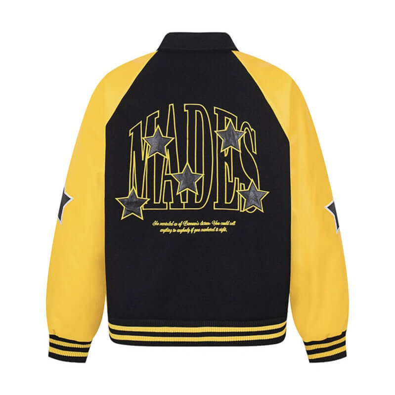Premium Urban Paneled Spliced Turn Jacket